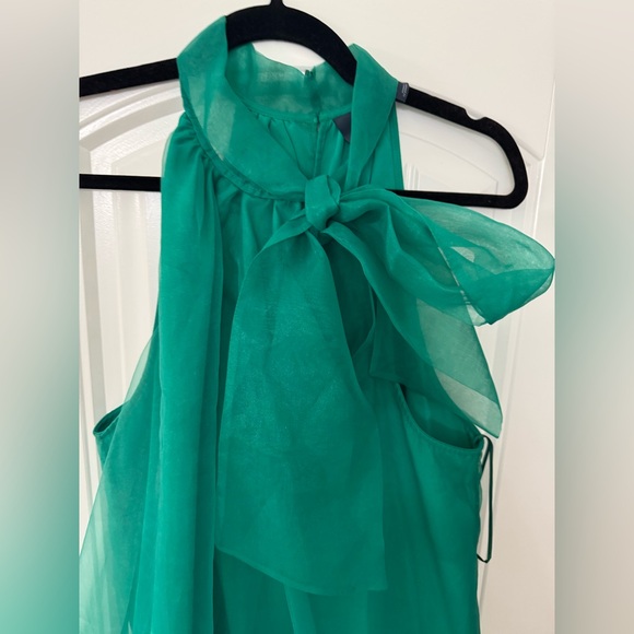 Maeve Organza Bow-Neck Mini Dress - Picture 3 of 7